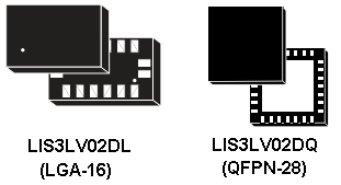 ������� �������������� lis3lv02dl � lis3lv02dq